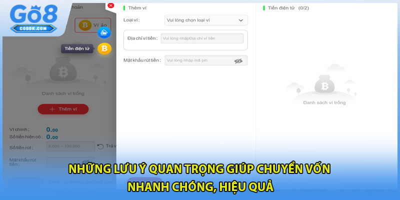Những lưu ý quan trọng giúp chuyển vốn nhanh chóng, hiệu quả